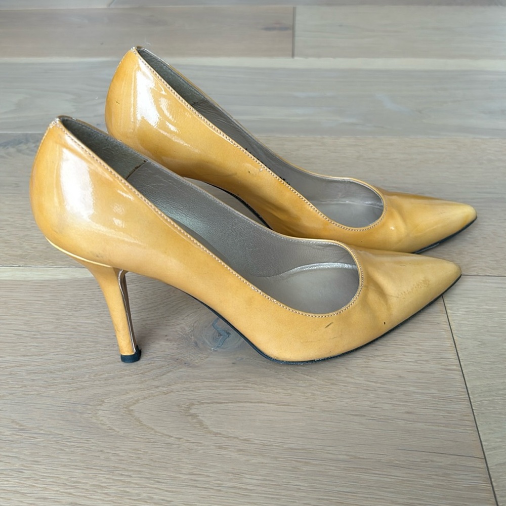 Stuart Weitzman patent leather pumps